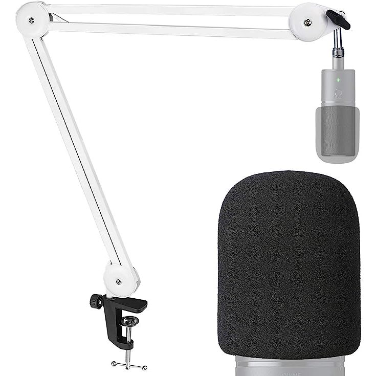 Razer Seiren X Boom Arm Mic Stand with Pop Filter - Microphone Arm ...