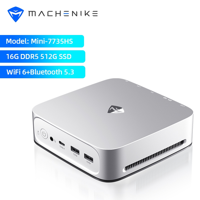 Machenike Mini PC AMD Ryzen7 7735HS Ryzen5 6600H 16G DDR5 RAM 512G SSD ...