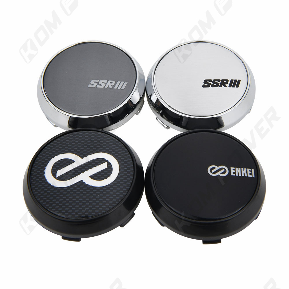 4PCS OD 68MM / ID 64MM Sport Rim Cap ENKEI Racing Sticker XXR Wheel