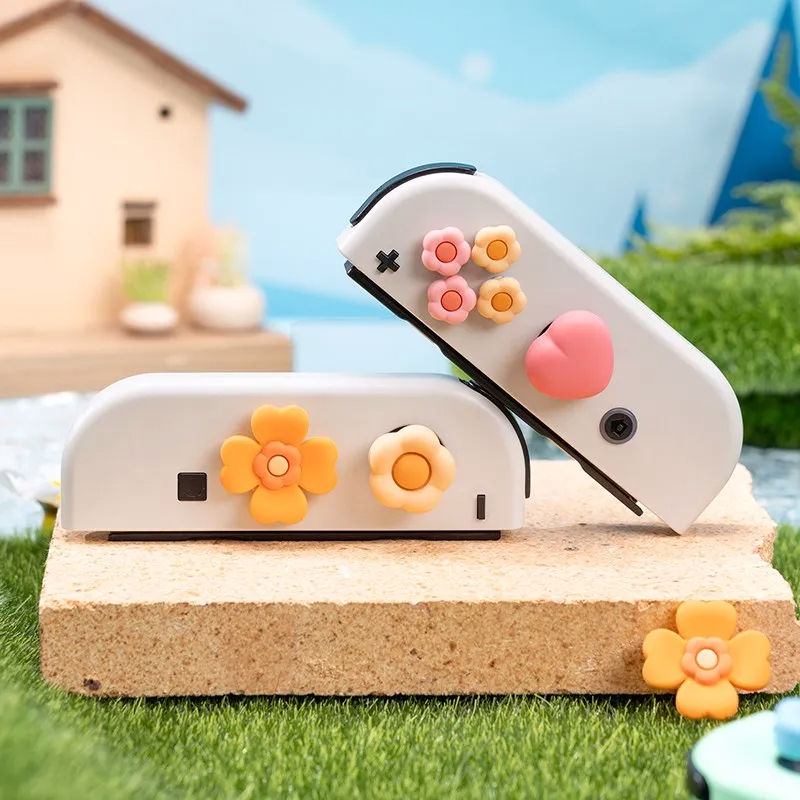 GeekShare Heart and Flower ABXY Key Buttons Sticker for Nintendo Switch ...