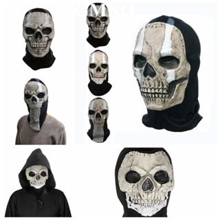 Halloween Ghost Mask MW2 War Game Ghostface Mask Scary Full Face Skull Mask