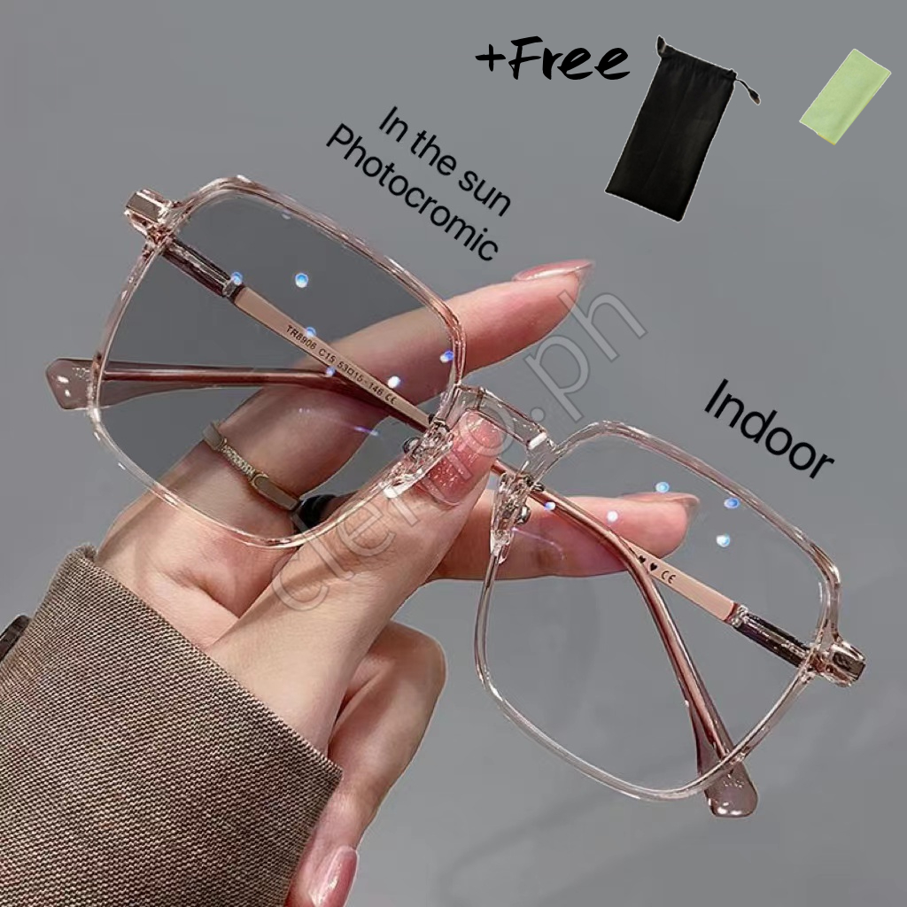 Anti Radiation Eyeglass for Woman Photochromic Anti Blue Light Computer
