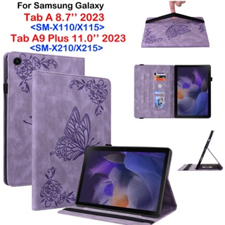 Köp 360°rotary Leanter Cover for Samsung Galaxy Tab A9 Plus SM-X216 SM-X210  SM-X218 Tablet Transparent Silicone Keyboard Case