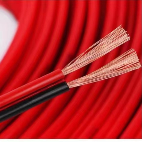 Red And Black 2 Core 1 Square Wire And Cable Dual Color Parallel Line ...
