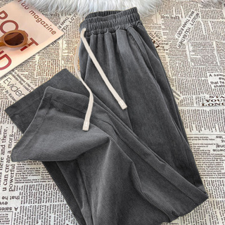 FEARLESS Corduroy Pants For Men Korean Khaki Baggy Straight Cut Slacks ...