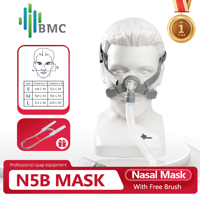 BMC N5B Nasal Mask CPAP Sleep Mask with Headgear For CPAP Machine ...