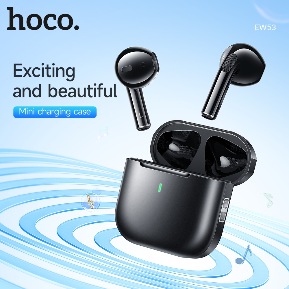 HOCO EW53 True Wireless Bluetooth Earphone TWS Earbuds With Microphone Music For Android Universal | Shopee Philippines