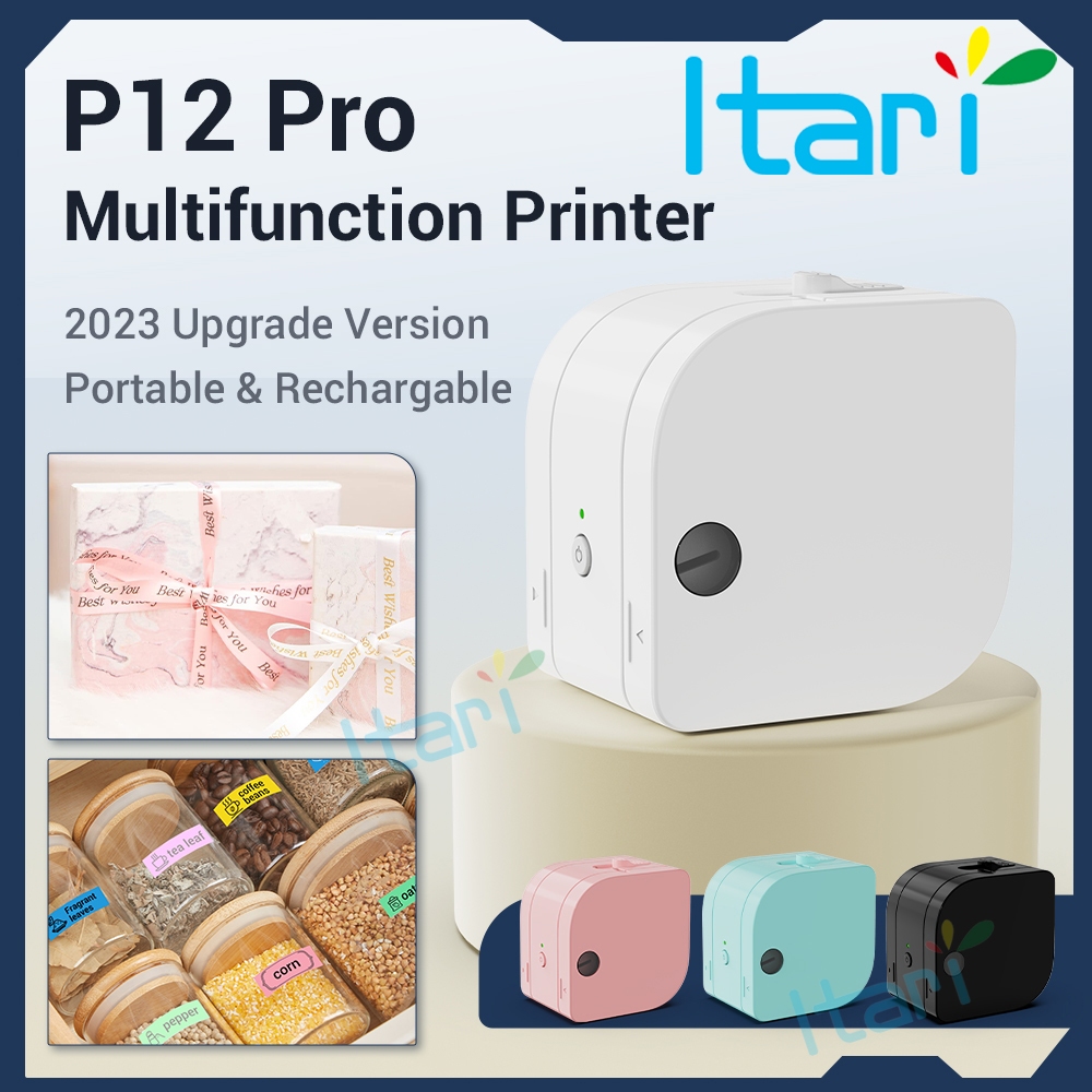 Bluetooth Rechargeable Label Maker Phomemo P12 Pro Label Printer ...