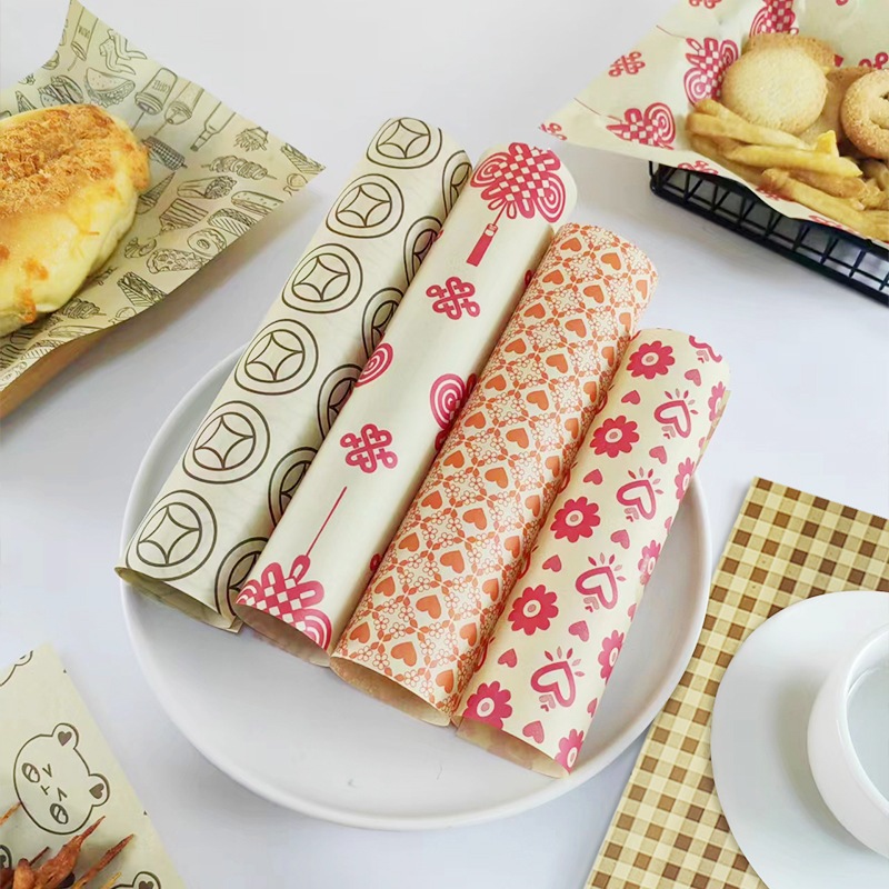 【HGPH】 50pieces Of Absorbent Paper Sandwiches Burgers Fries Fried Food ...