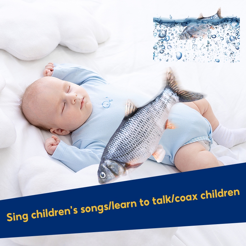 Simulation Rocking Fish Electric Fish Toy Baby Patting Fish Can Move