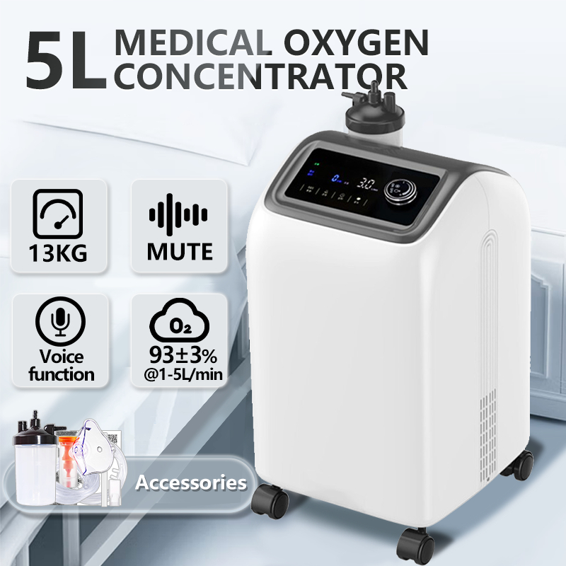 Medical 5L 93 ± High Concentration Oxygen Concentrator Household Oxygen Inhaler Elderly