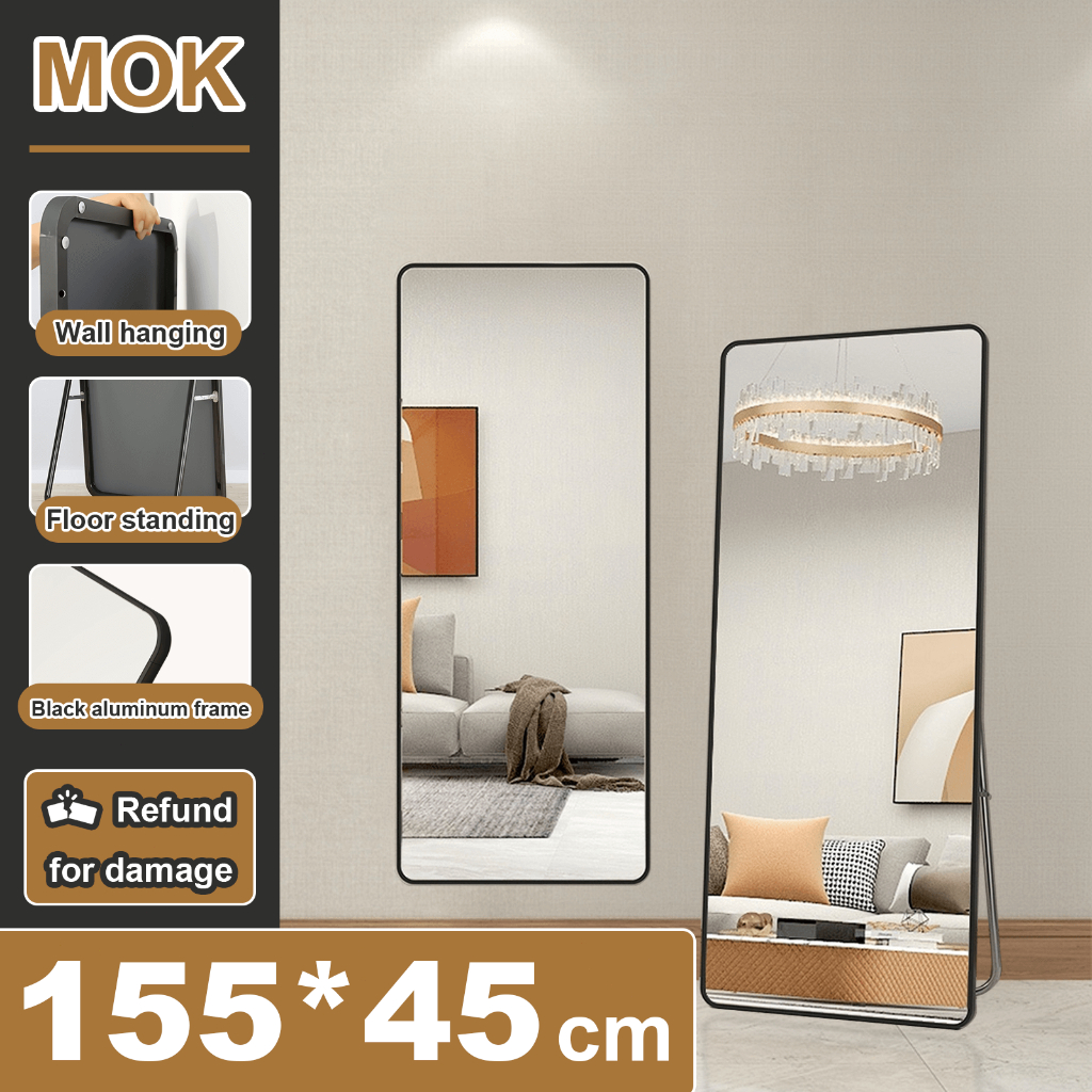 MOK Body Mirror Stand Mirror 165*50CM Mirror Full Body FloorToCeiling