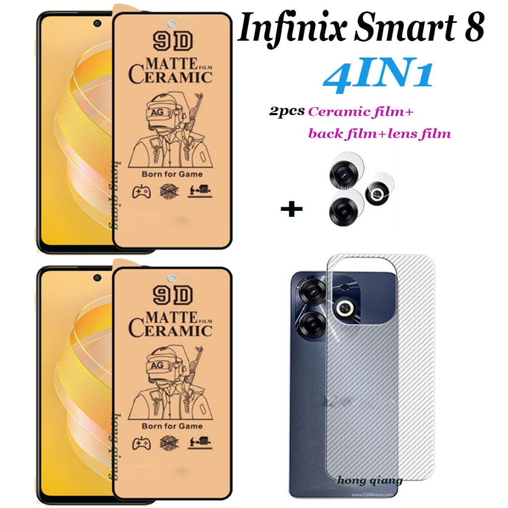 (4 in 1)Suitable for Infinx Smart 8 Screen Ceramic Film Infinx Smart 7 ...