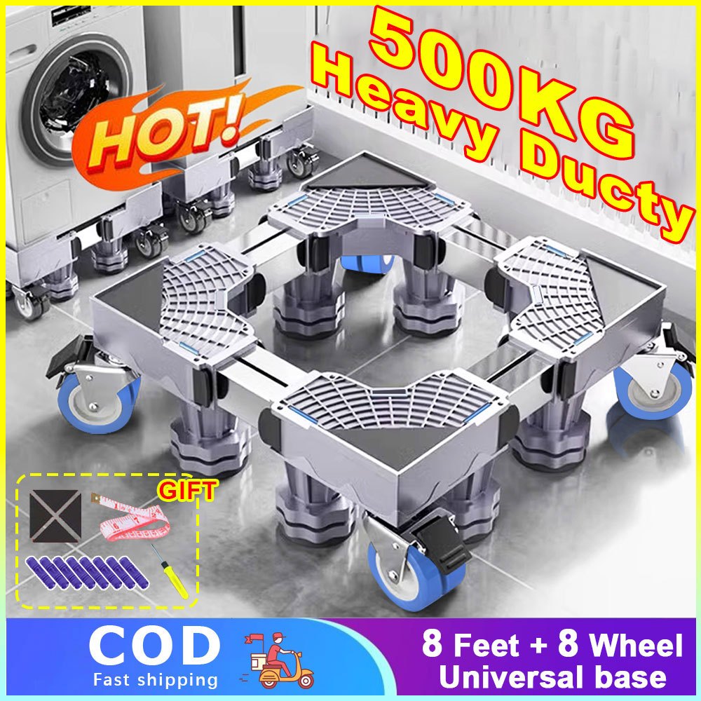 JIESENDA Ref Stand Fully Automatic Washing Machine Stand with Wheels