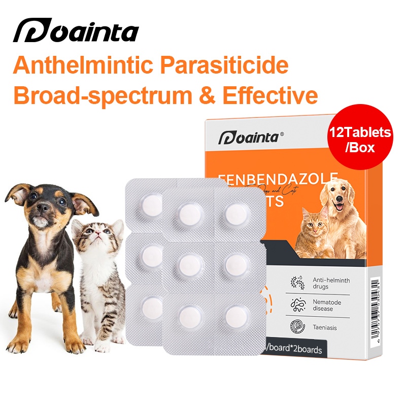 PUAINTA Pets Worm rid Tablet Deworming for Dogs and Cats Anti Tick and