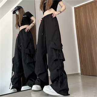 Cargo pants for women parachute pants Swag Jogger with String Taslan ...