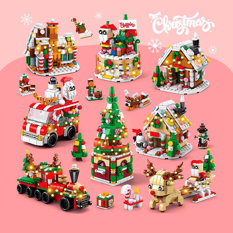 New Christmas Children's Christmas Building Blocks A Variety Of ...