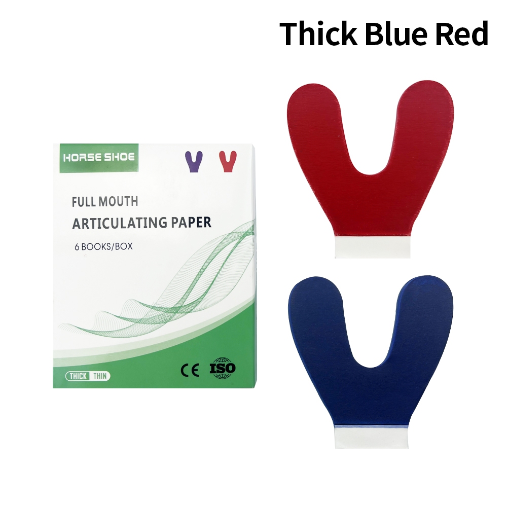 120pcs/box Dental Articulating Paper Full Mouth Y Shape Bite Paper