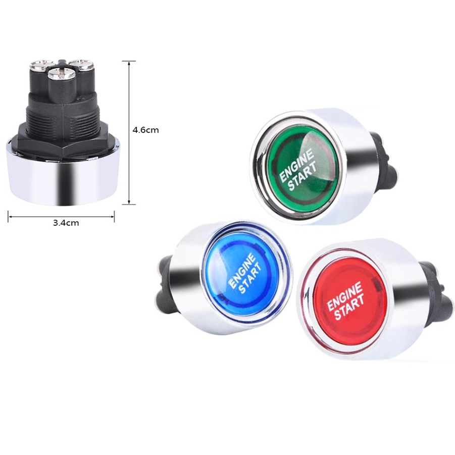 Offroad Vehicle OneButton Ignition Switch Racing Car Starter Switch