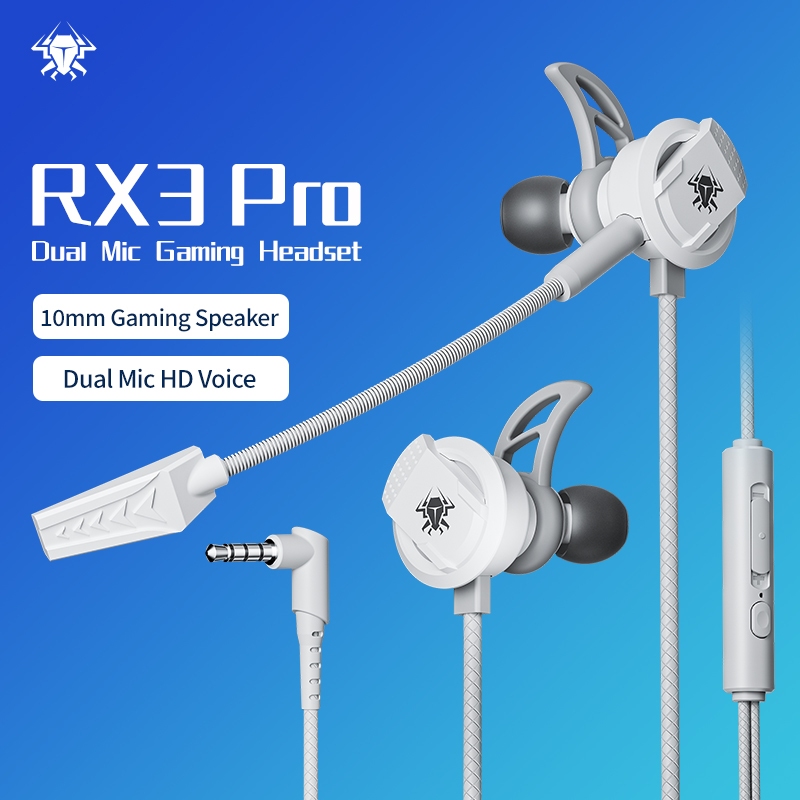 Plextone Xmowi Rx3 Pro Gaming Earphone Headphone With Detachable Long Microphone Headset Noise 9697