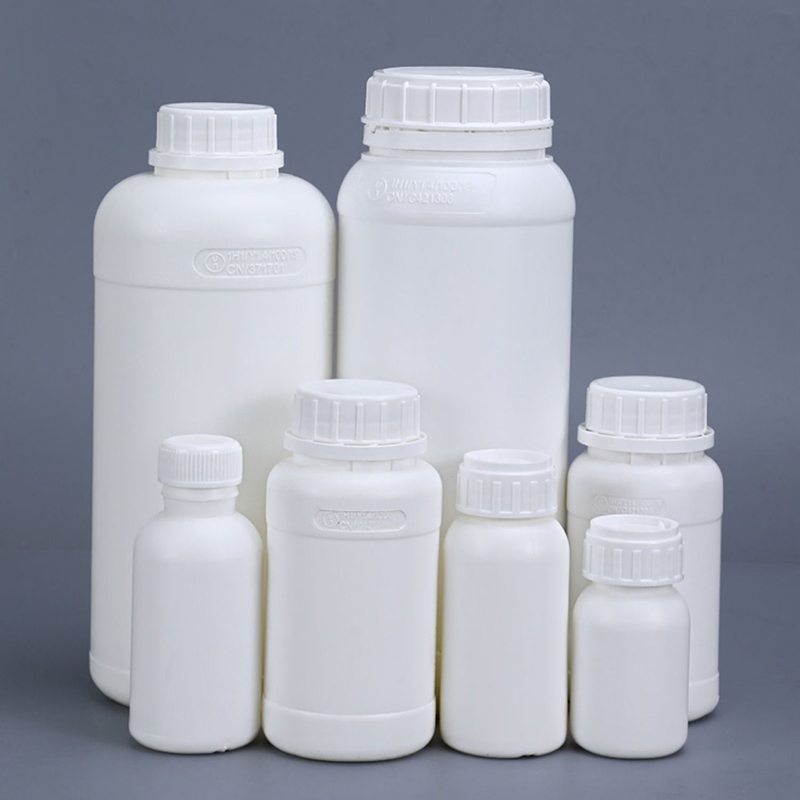 Plastic fluorinated bottle with cap reagent solvent packaging sample ...