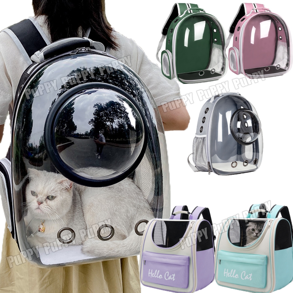 Cat carrier outlet space backpack