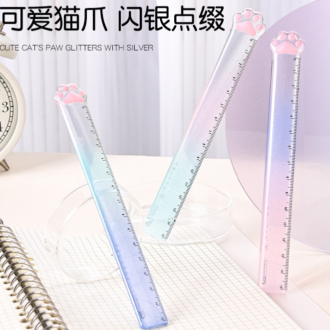 Cat's Paw Ruler Good-looking Elementary School Student Measuring Ruler ...