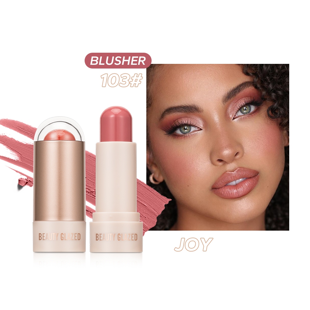 Beauty Glazed Cream Blush Stick Hydrating Gloss Lip & Cheek 2 in 1 On ...