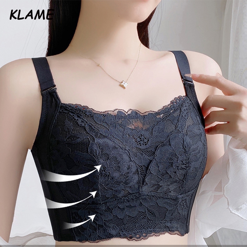 KLAME High-Quality BCDEF Plus Size Bra Female Large Breasts Reveal