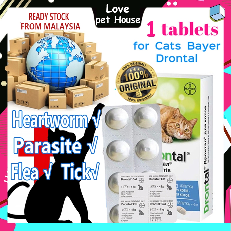 Drontal Deworm Tablets (1 tablets) For Cat Treatment and Control of