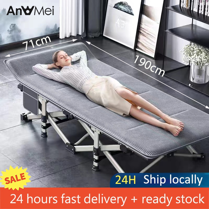 Anmei heavy Duty military Folding Bed portable bed storage 300KG