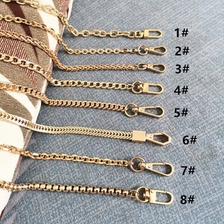 Golden Bag Chain Accessories Metal Extension Chains Underarm Crossbody  Shoulder Belt Replacement Bags Strap For Women's