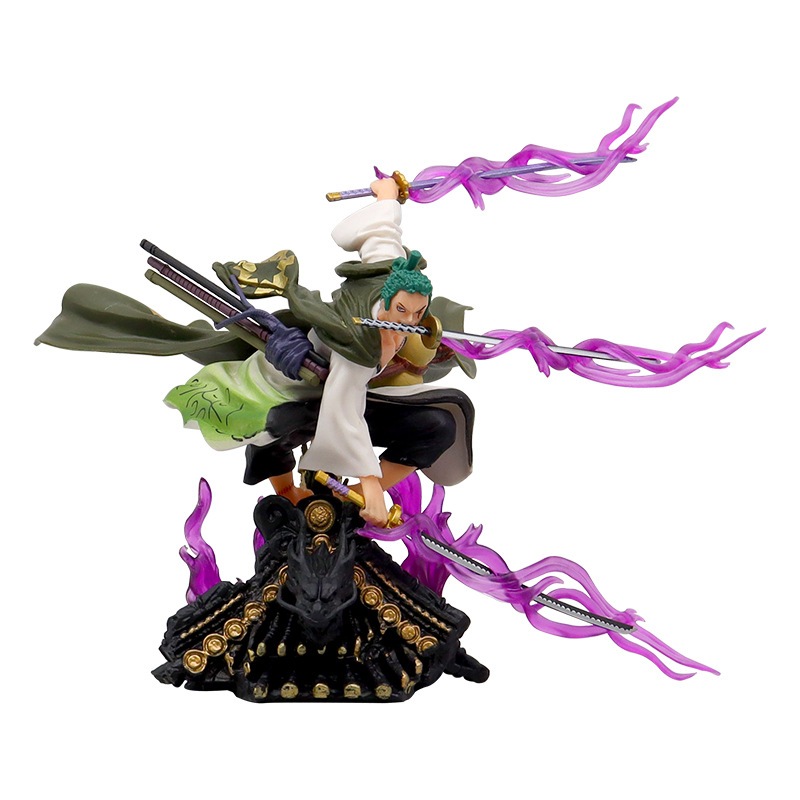 15cm Japan One Piece Roronoa Zoro Luffy Figure Santoryu Bathed In Blood ...