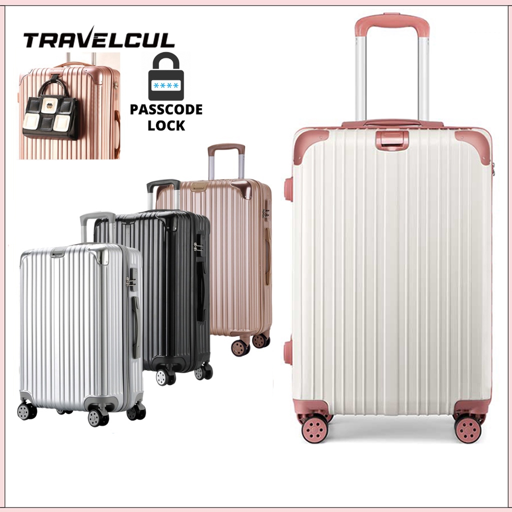 TRAVELCUL 20/24'' Luggage Suitcase Hard Case Luggage Travel Bag ...