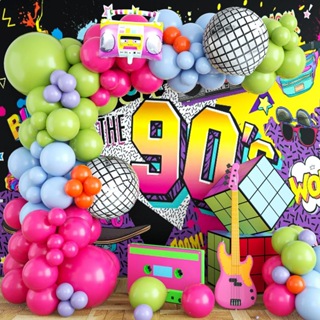 Big, Ball Balloons 22 Inch - Pack of 6, Multicolor, 4D Disco Balloons for  80s Party Decorations for Adults, 70s Disco Party Decorations, 80s Theme