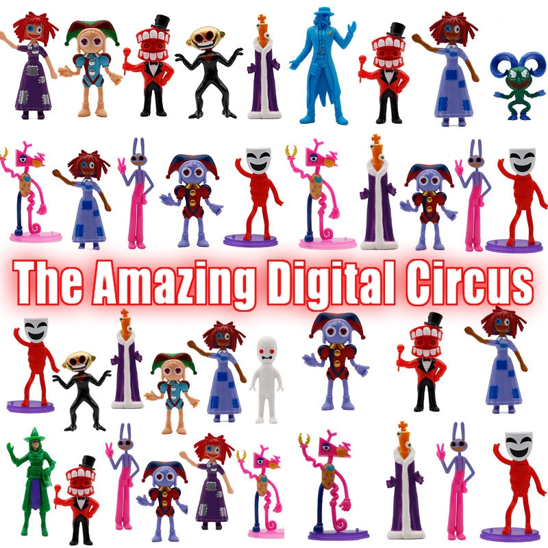 12pcs Set The Amazing Digital Circus Action Figure Pomni Jax Kinger 