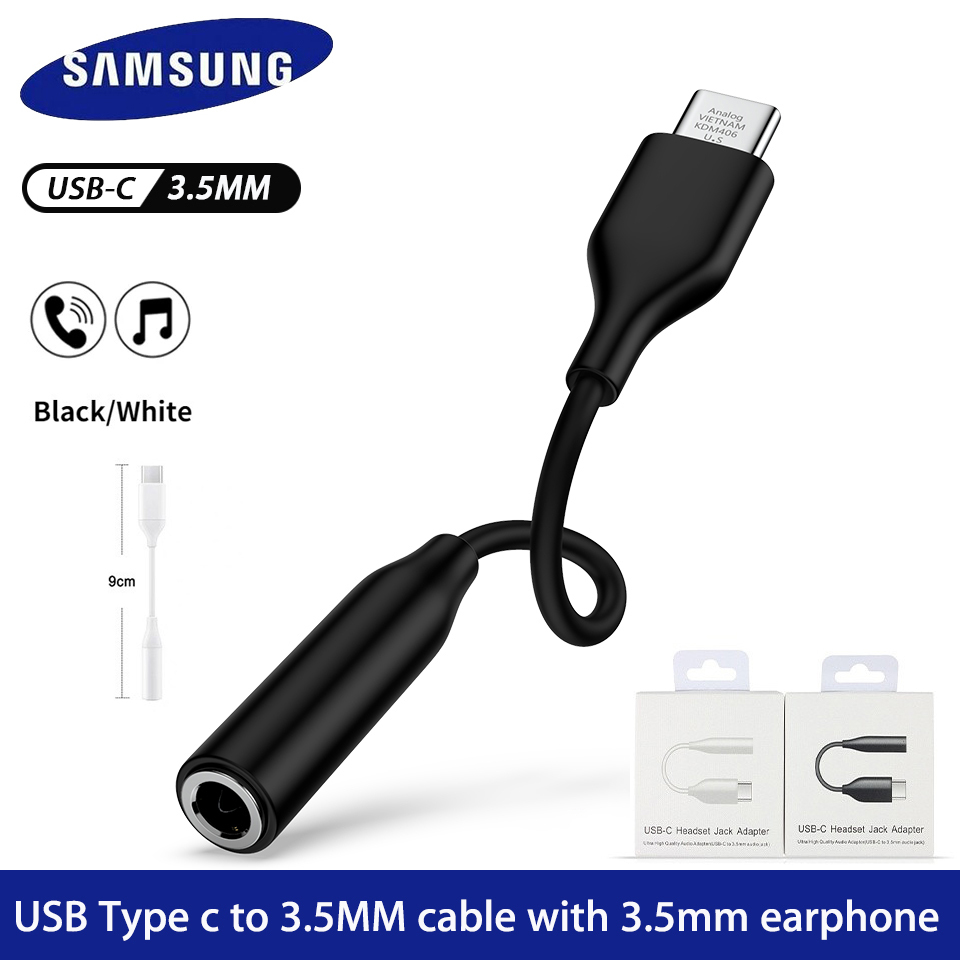 Samsung Original Type C to 3.5mm Headphone Jack Adapter Earphone Audio