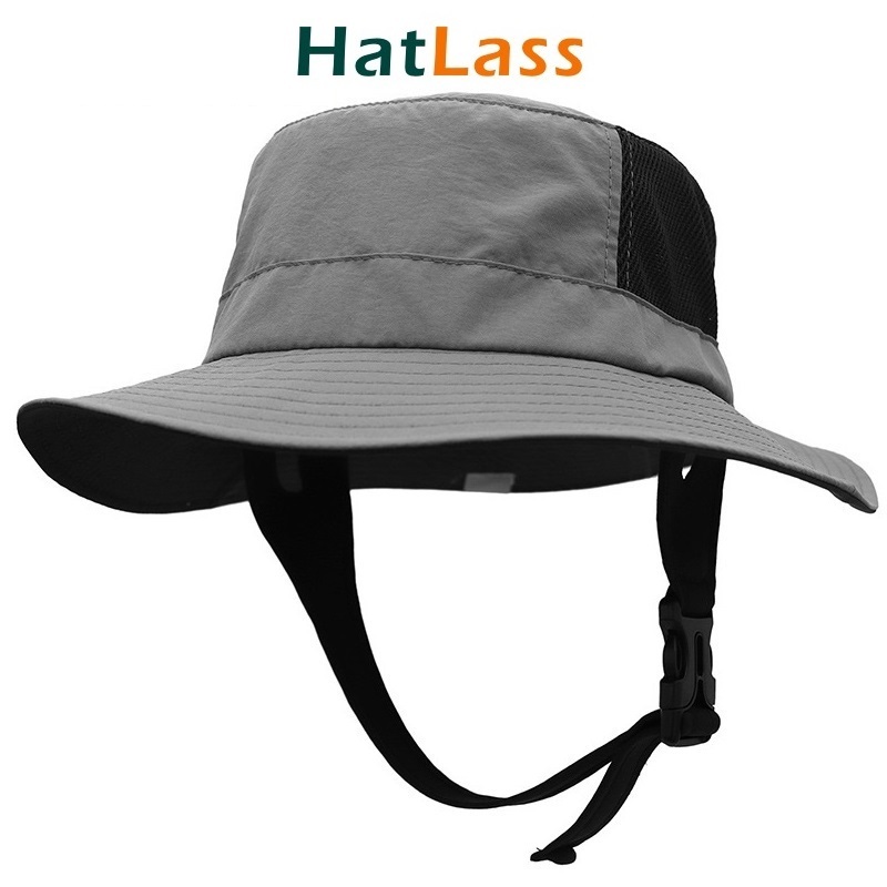 HatLass Surfing Bucket Cap Hat Sumbrero [Ready Stock] Windproof Anti-UV Hat  Quick-dry Outdoor Sports Fishing Bucket Hats Cycling Hiking UV Protective  - Main Image