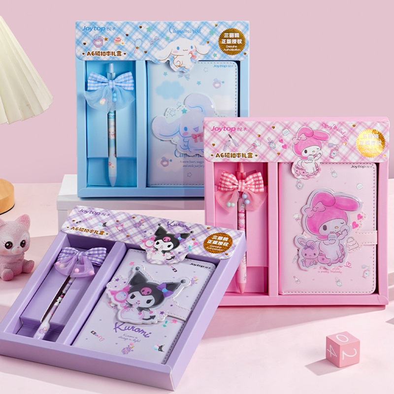 Sanrio Authorized Kuromi Handbook Gift Box Set Girls Children Cute Gift ...