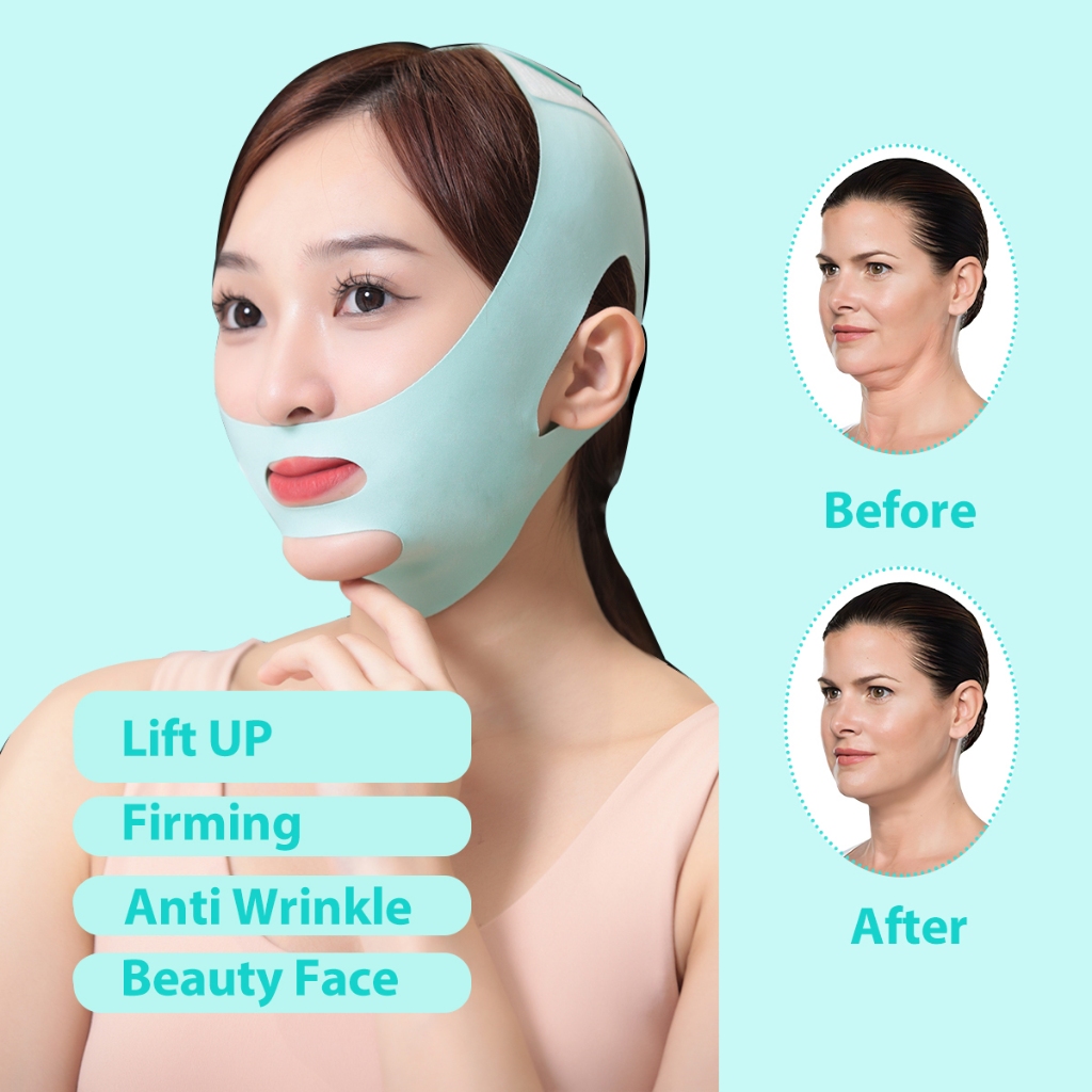 Reusable Law Pattern Lifting Plastic Face Mask VLine Mask Chin Sticker