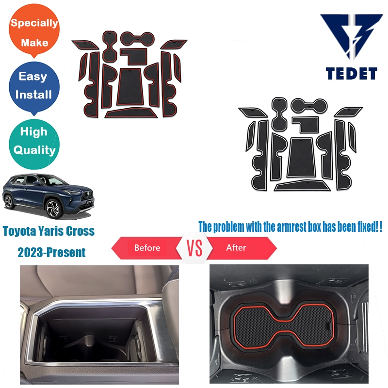 Toyota Yaris Cross Console Rubber Mat Shopee Philippines