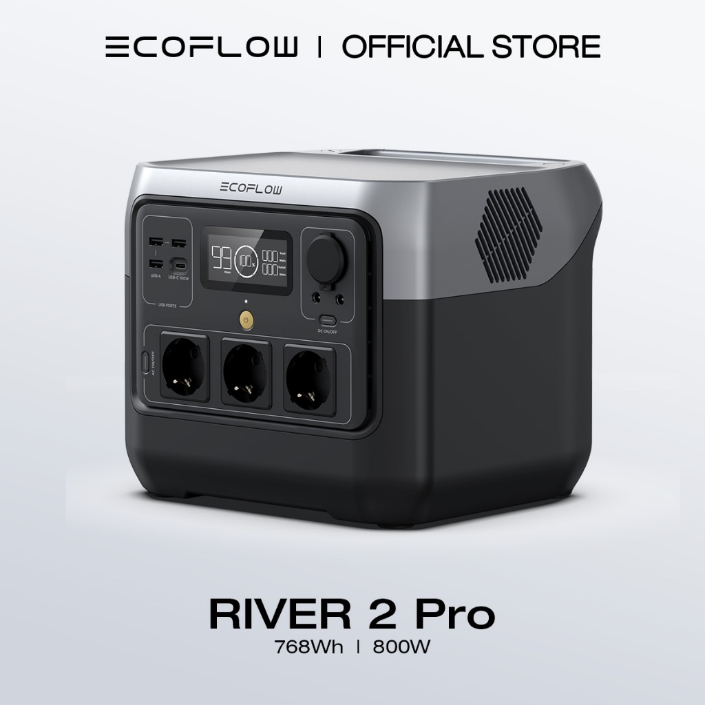 EcoFlow RIVER 2 PRO Portable Power Station 220V 768Wh Solar Generator ...