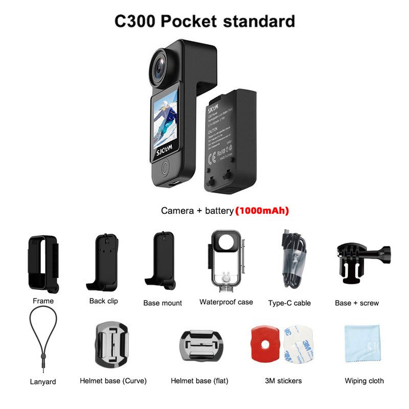 SJCAM C300 4K 30FPS Mini Action Camera 5G/2.4G WiFi Sports Camera Dual Touch Control 6Axis Gyro