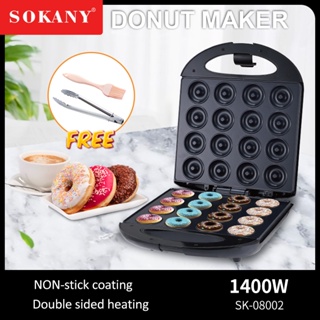  Mini Donut Maker Machine for Home, 1400W Double-Sided