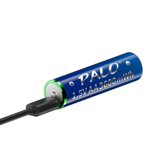 PALO USB 1 5V AA 3600 Mwh Li Ion Type C Rechargeable AA Battery Self