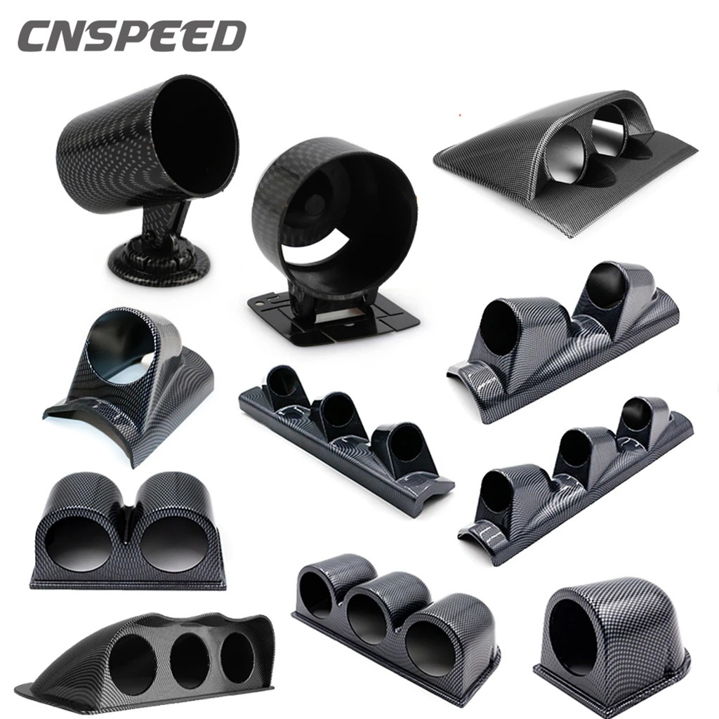 52mm (2-inch) Single Gauge Pod Holder – Dashboard Meter Mount Bracket, Black ABS