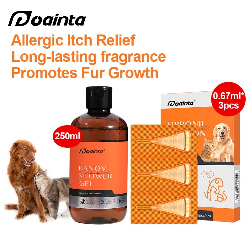 PUAINTA Antifungal Cat Dog Shampoo Anti Flea and Tick For Dogs and Cats