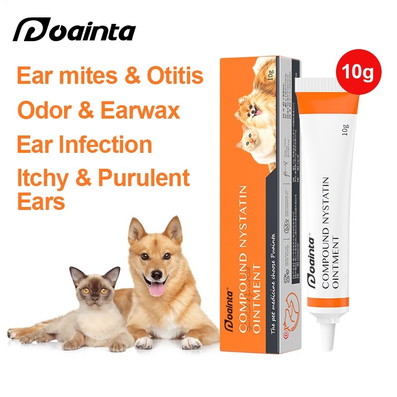 PUAINTA Ear Ointment for Dogs and Cats Ear Mites Otitis Ear Infection