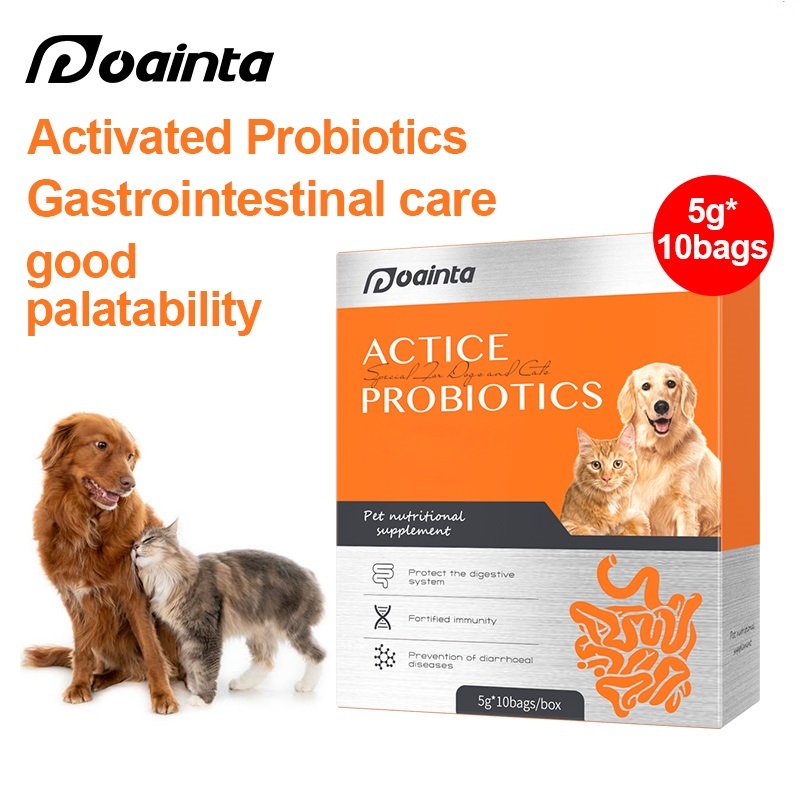 PUAINTA Pet Probiotic Supplements For Cat And Dog Regulating Gastrointestinal Diarrhea Vomiting