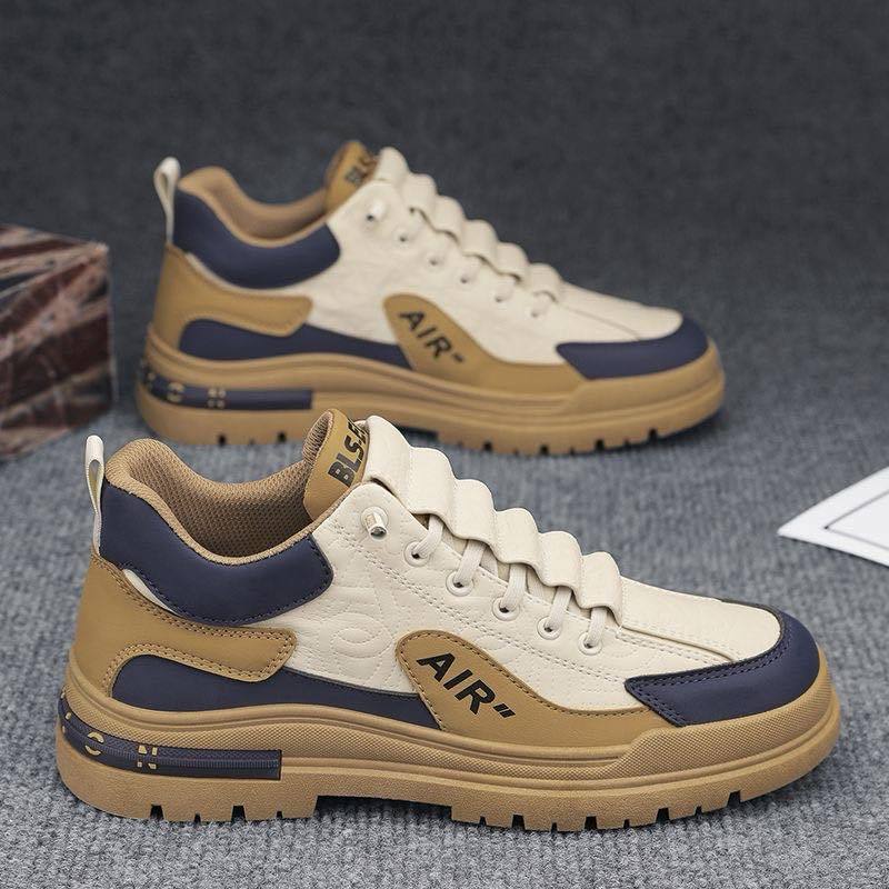 【HIGH-QUALIITY】Korean Fashion Sneakers For Men Non-slip Leather Board ...